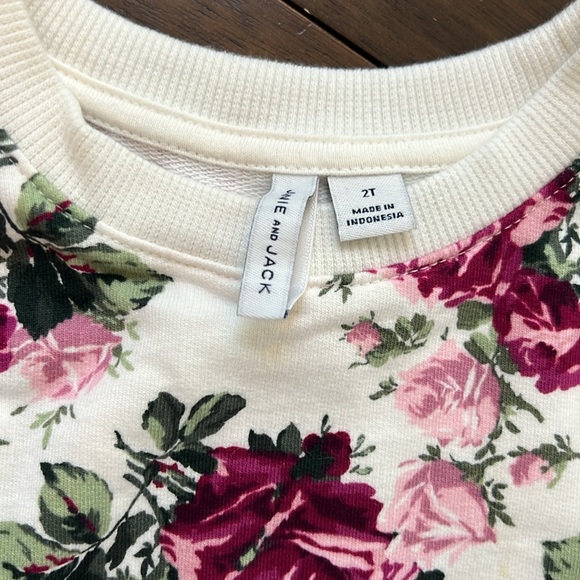 Janie and Jack floral sweatshirt 2T - Picture 2 of 5